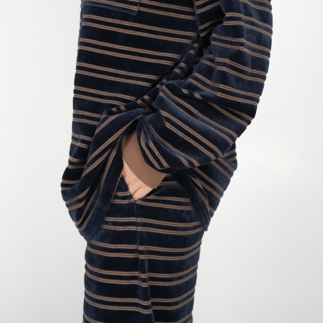 25AW】PHEENY Velvet border L/S 