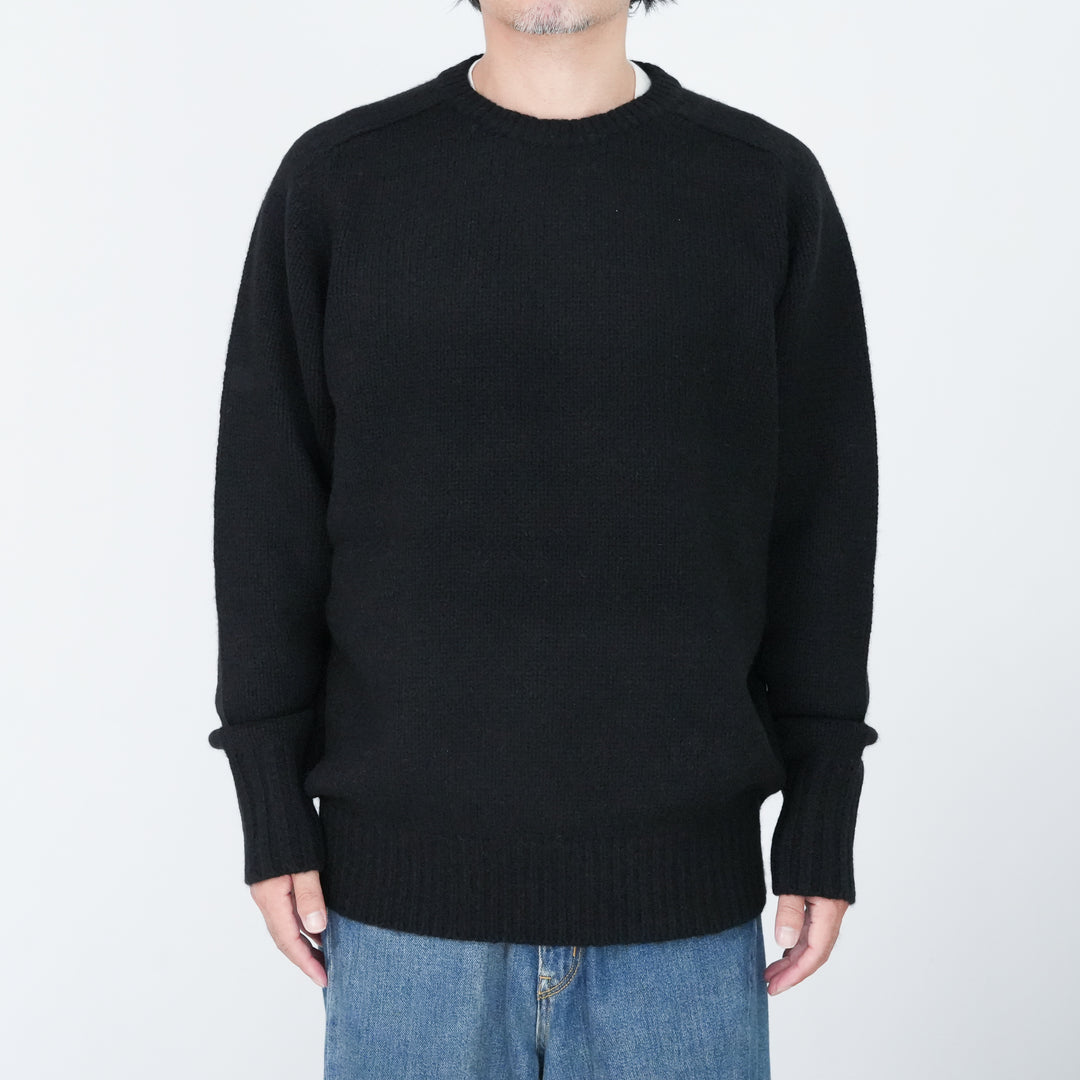 walenode Tibetan yak Shetland sweater/黒1 walenode Tibetan yak Shetland sweater/黒1 walenode｜Tibetan yak