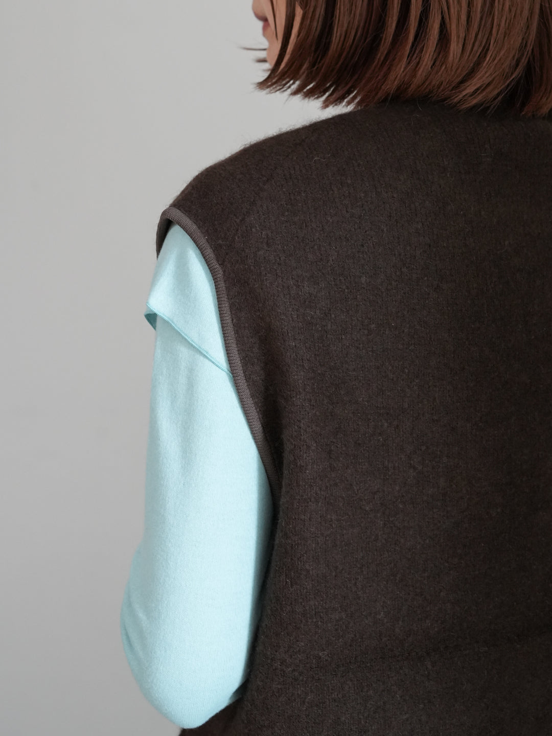 WALENODE Innocent YAK Zip-up vest 