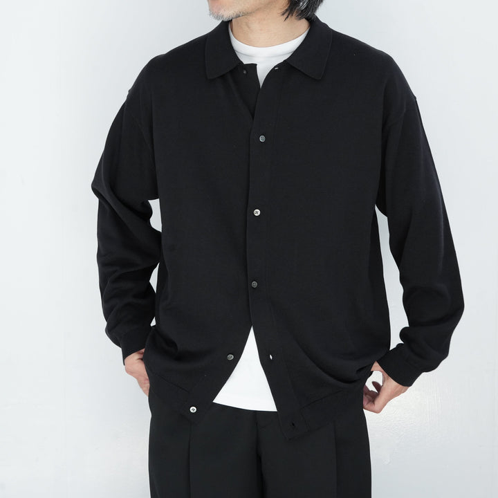 トップス Graphpaper Suvin High Gauge Knit Shirt Graphpaper Suvin High Gauge Knit Oversized L/S Shirts 