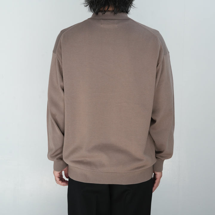 Graphpaper Suvin High Gauge Knit Oversized L/S Polo
