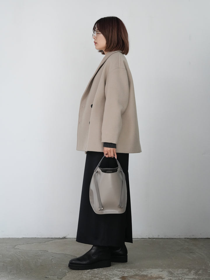 Graphpaper Light Melton Shawl Collar Coat 