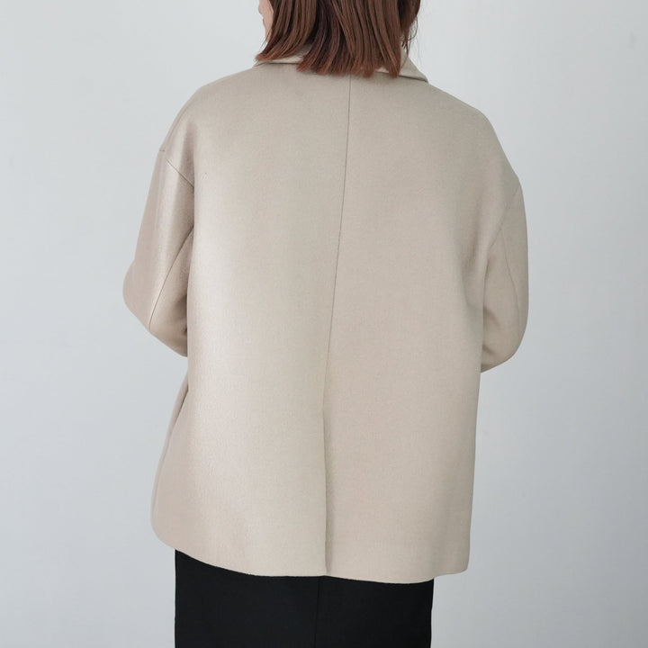 Graphpaper Light Melton Shawl Collar Coat 