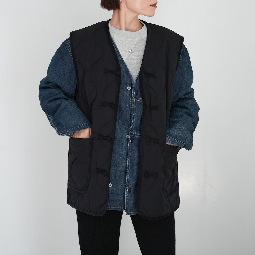 25AW】THE SHINZONE CHINA BUTTON QUILTED VEST 