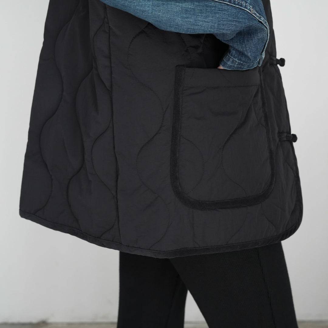 25AW】THE SHINZONE CHINA BUTTON QUILTED VEST 