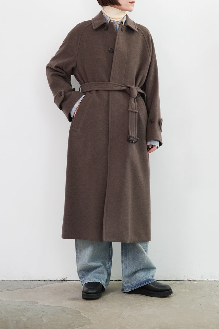 ジャケット・アウター 25AW AURALEE SUPER FINE WOOL MOSSER COAT 25AW】AURALEE SUPER FINE WOOL MOSSER SOUTIEN COLLAR COAT 