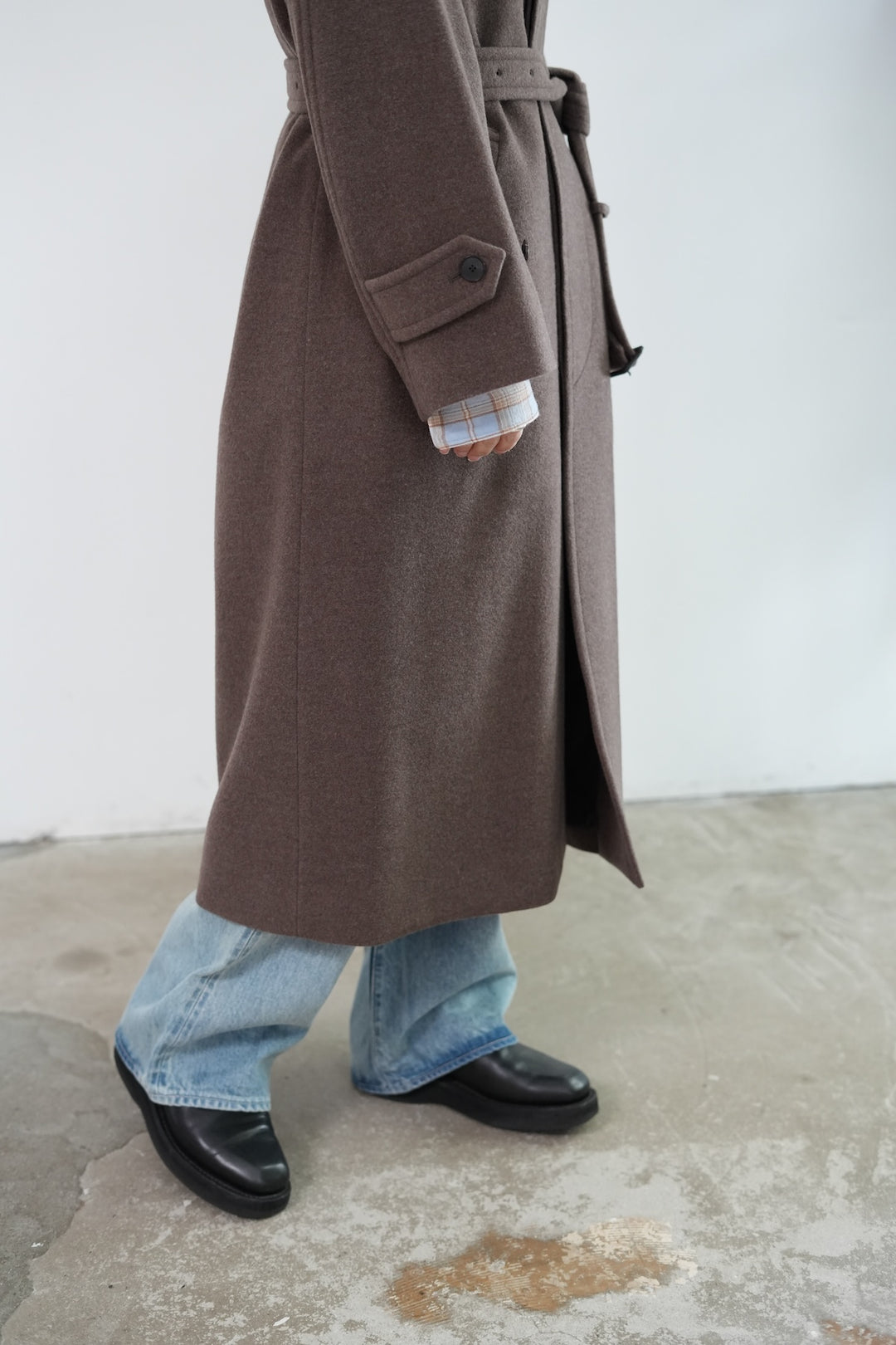 25AW】AURALEE SUPER FINE WOOL MOSSER SOUTIEN COLLAR COAT 
