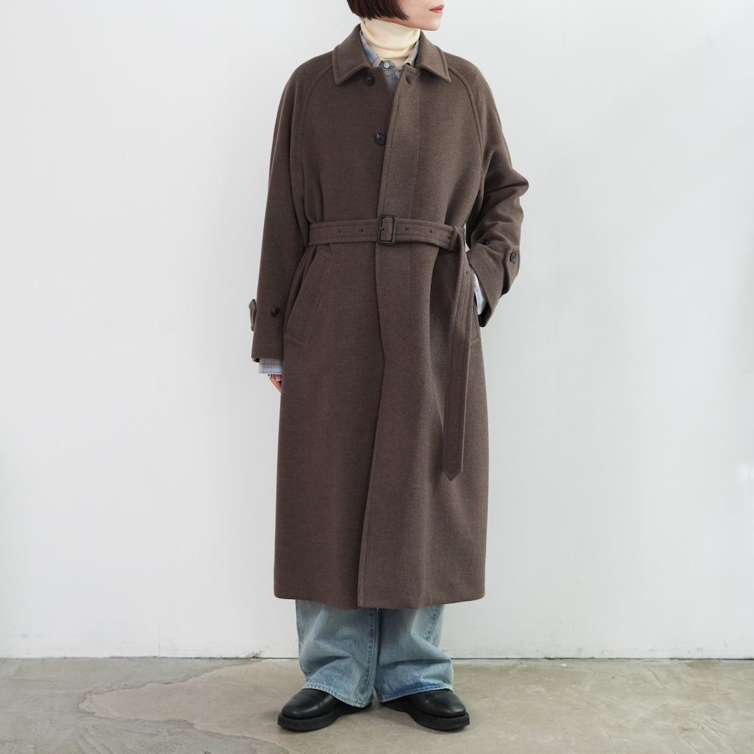 25AW】AURALEE SUPER FINE WOOL MOSSER SOUTIEN COLLAR COAT 