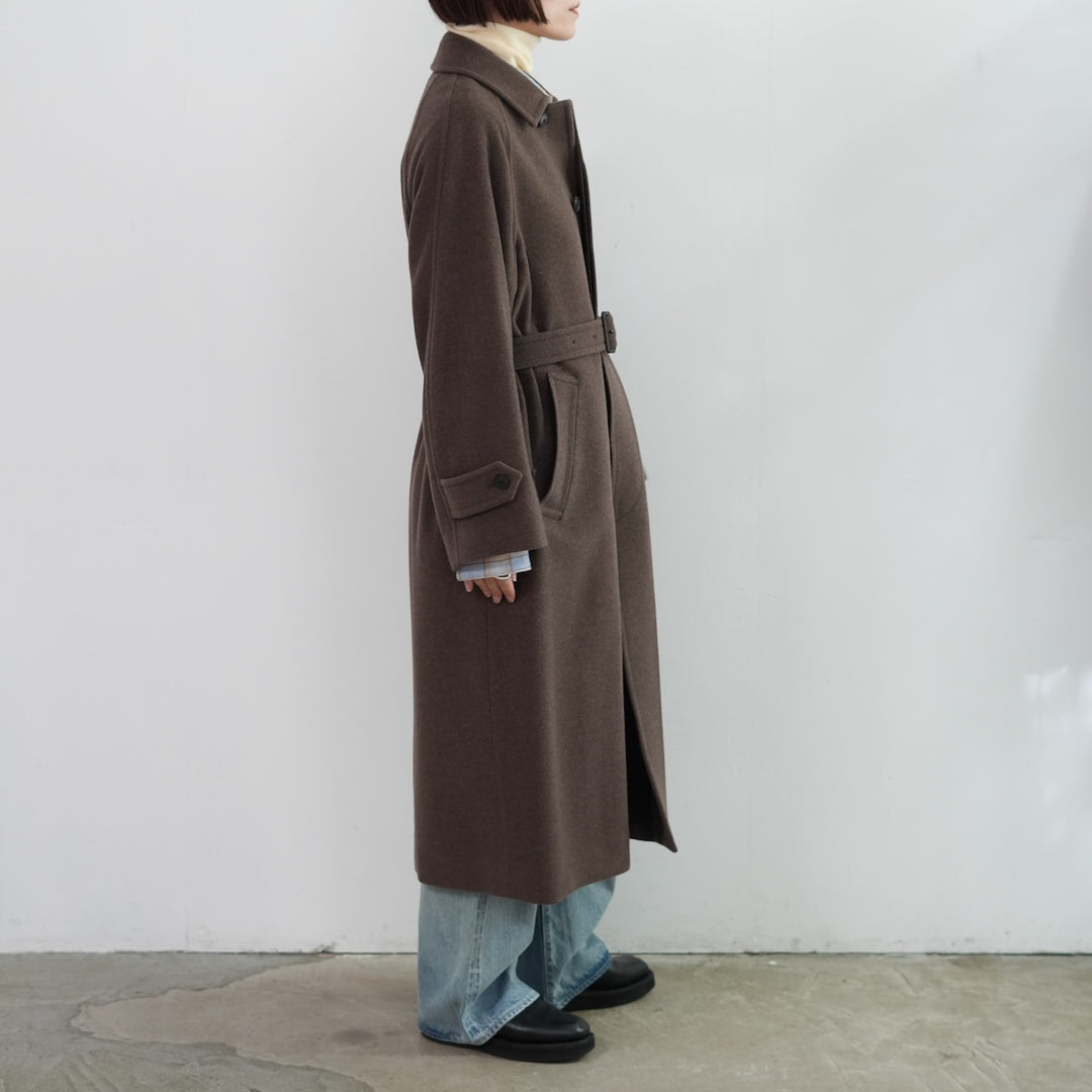 25AW】AURALEE SUPER FINE WOOL MOSSER SOUTIEN COLLAR COAT 