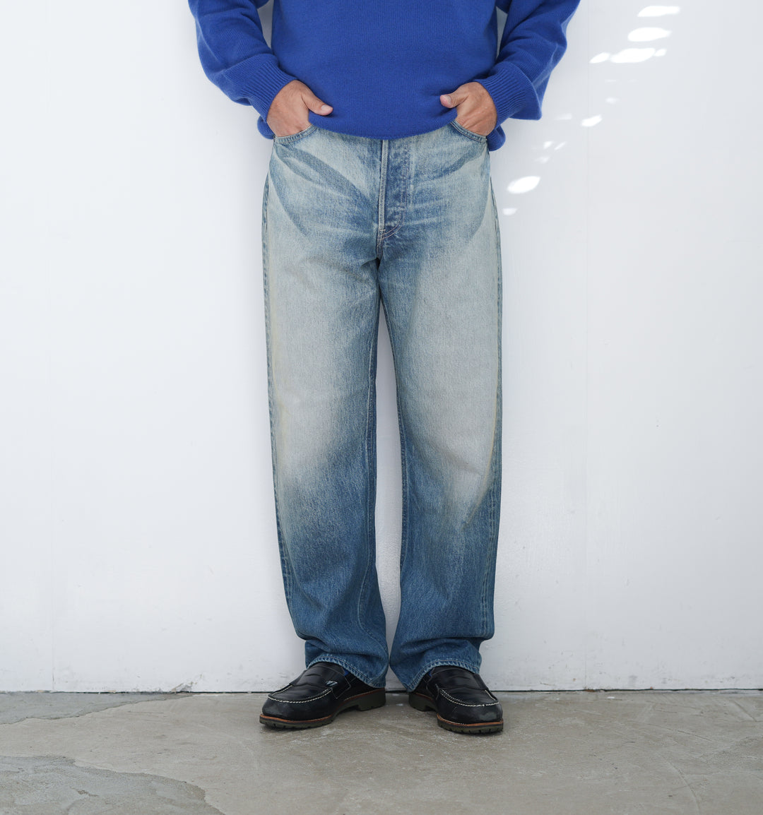 サイズ30 25AW AURALEE SELVEDGE FADED HEAVY 25AW AURALEE SELVEDGE FADED HEAVY DENIM WIDE PANTS / A25AP03DH*DM