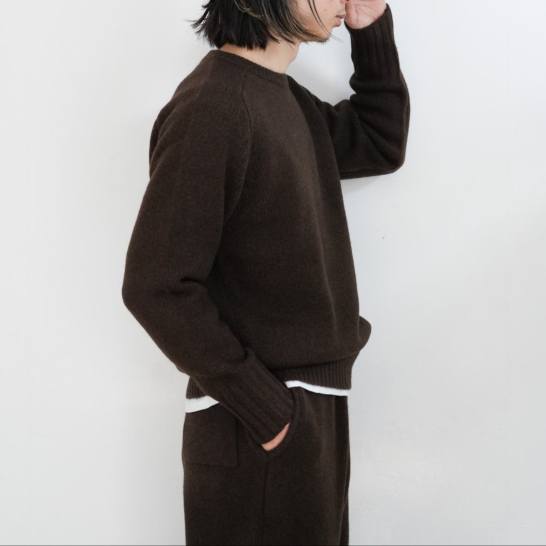 WALENODE イノセントYAKシェットランドセーター BROWN walenode