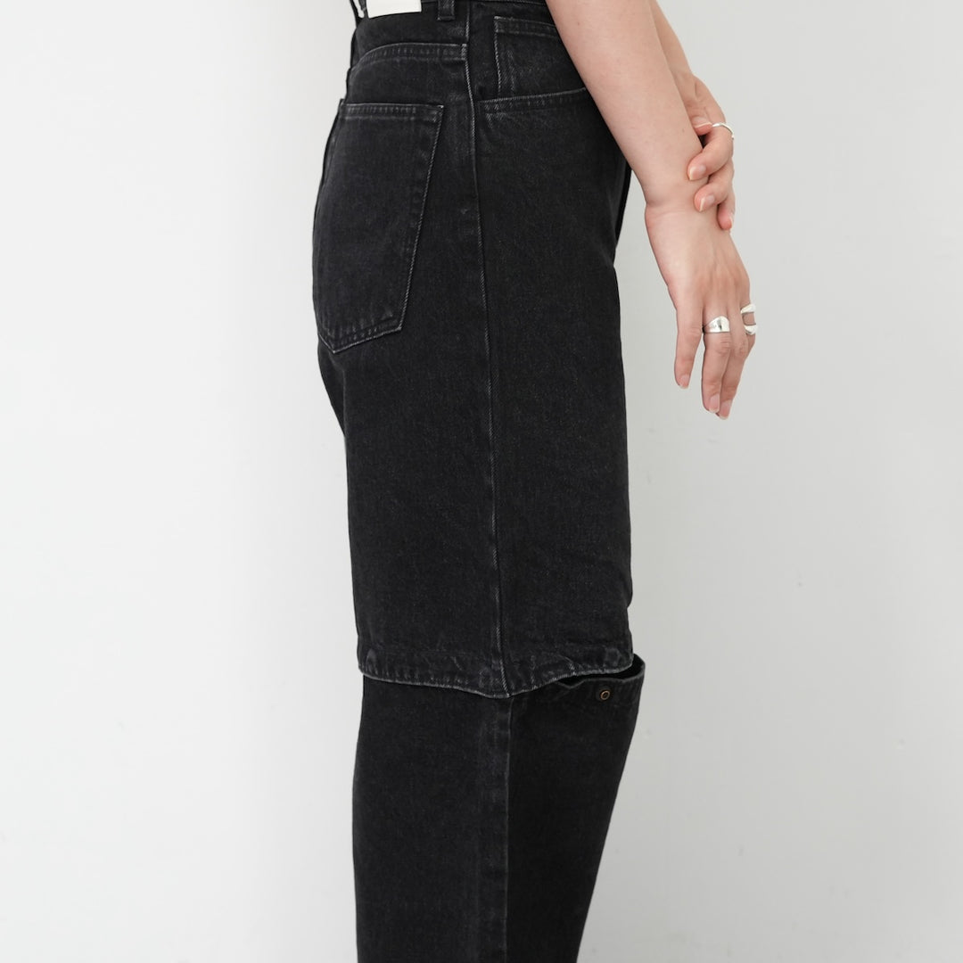 PHEENY Denim Convertible Pants ブラック 25AW 25AW】PHEENY Denim convertible pants 