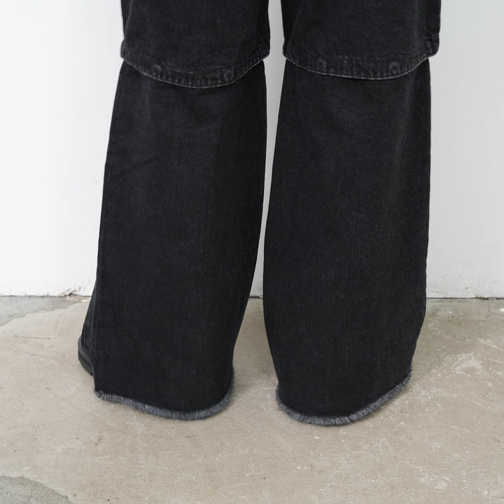 25AW】PHEENY Denim convertible pants 