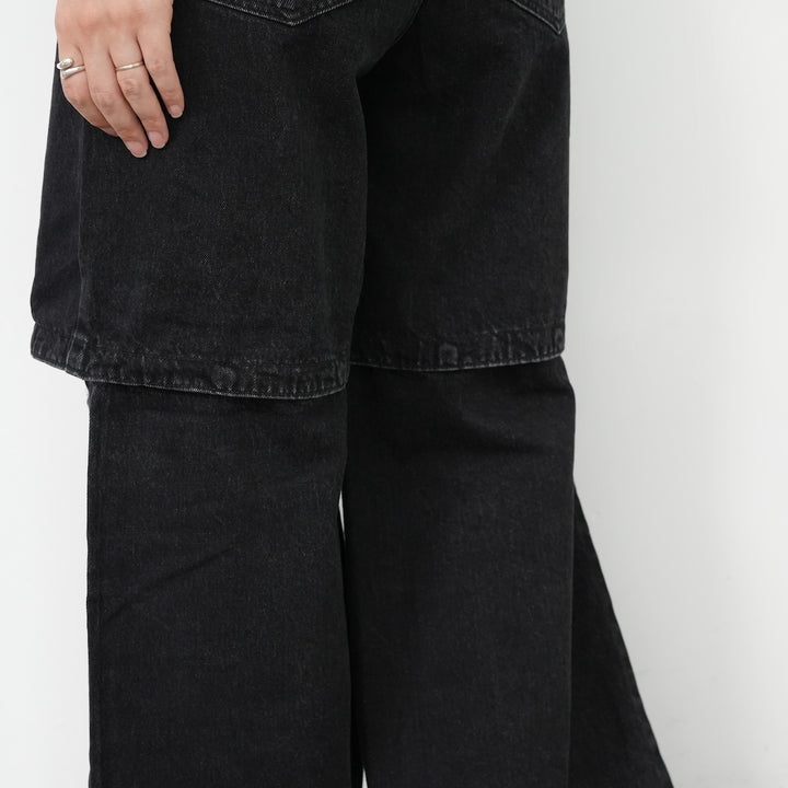 PHEENY Denim Convertible Pants ブラック 25AW 25AW】PHEENY Denim convertible pants 