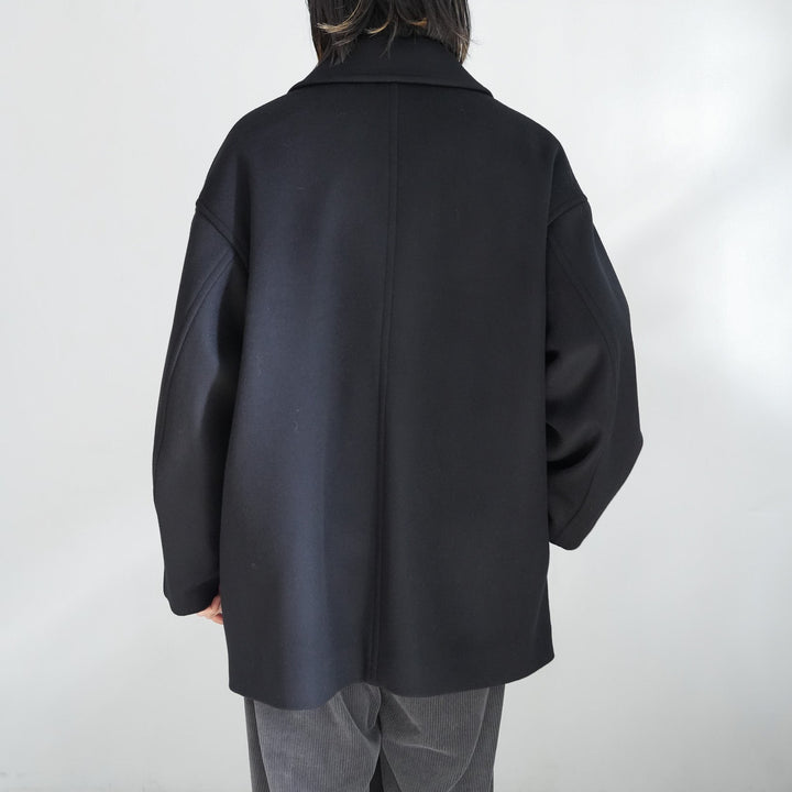 Graphpaper Light Melton Shawl Collar Coat