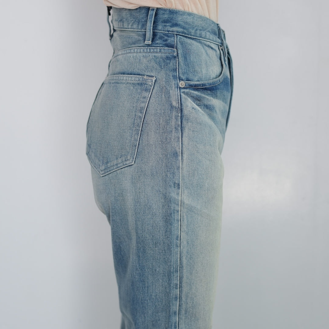 パンツ AURALEE 25AW Selvedge Faded Heavy Denim Namu Shop - Auralee Selvedge Faded Heavy Denim Pants - Faded Indigo