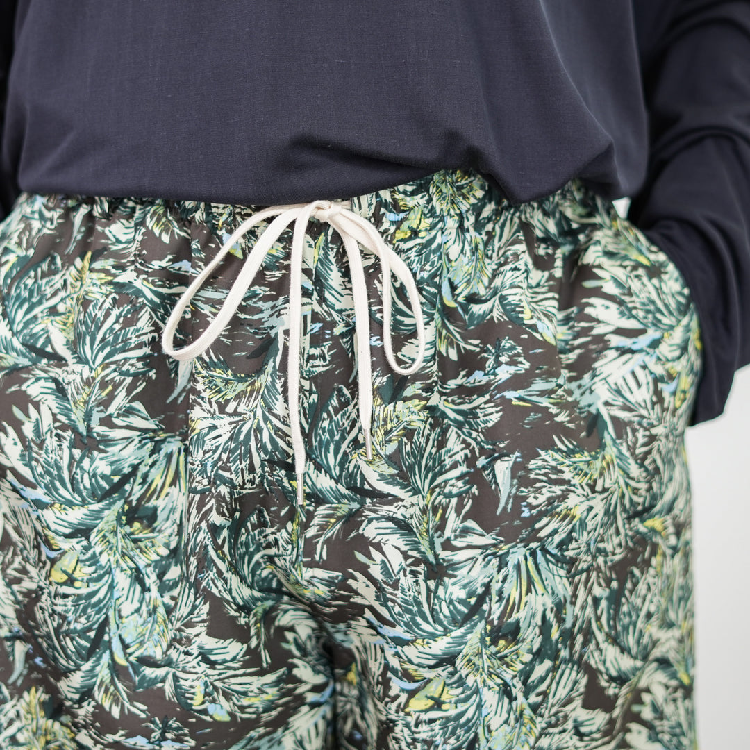 26SS】AURALEE PRINTED AIRY SILK SHORTS