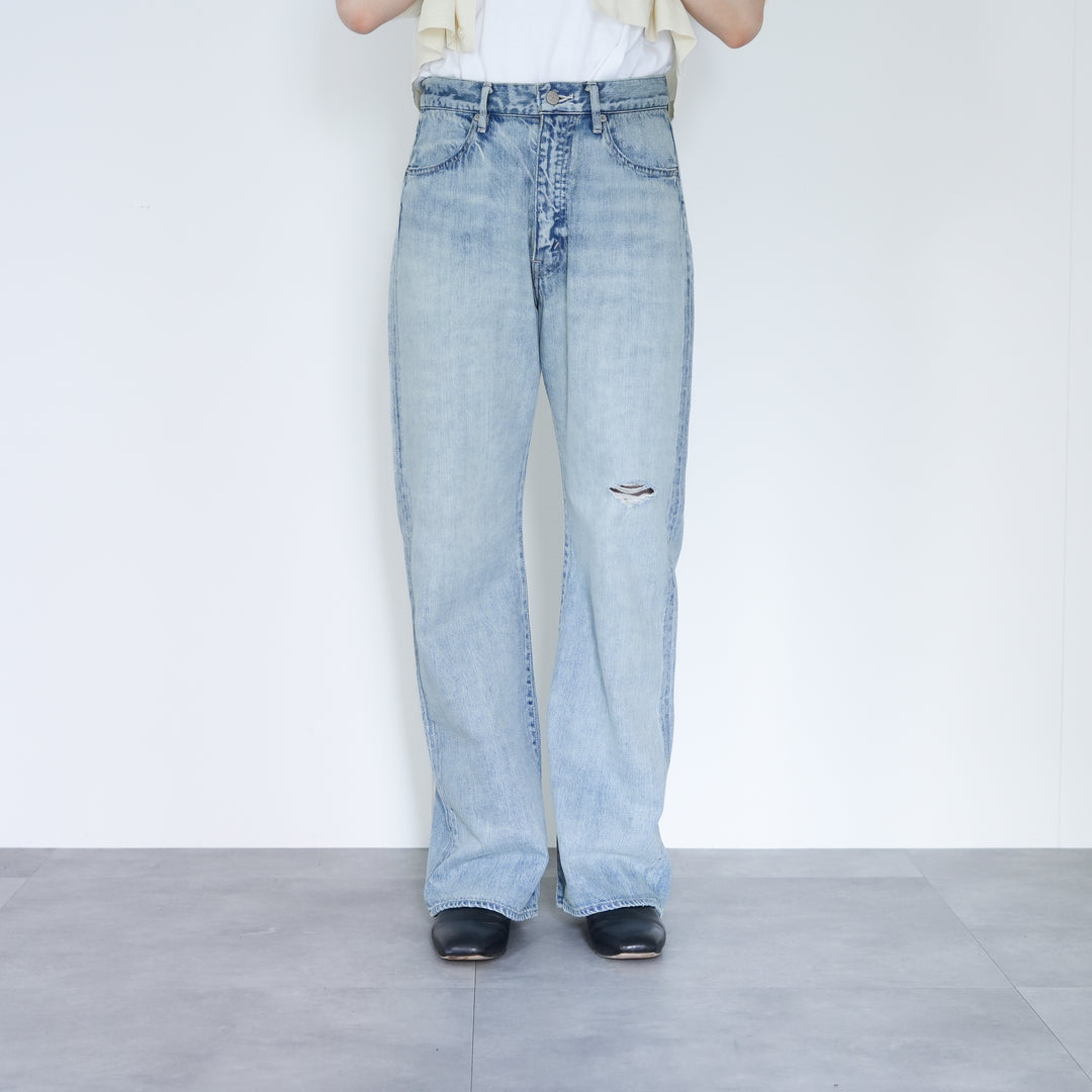 26SS】 AURALEE FADED SELVEDGE LIGHT DENIM PANTS – Chum!