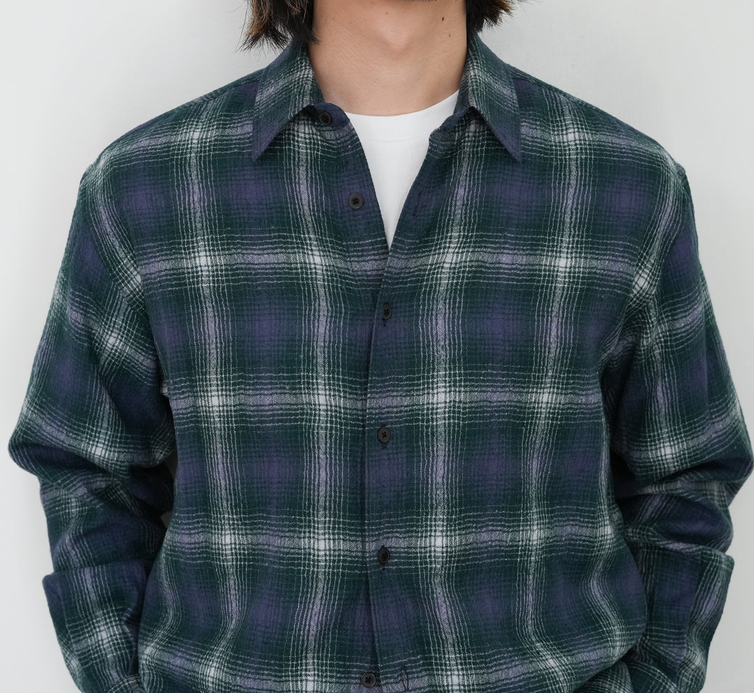 25AW】AURALEE AIRY WOOL CHECK SHIRT 