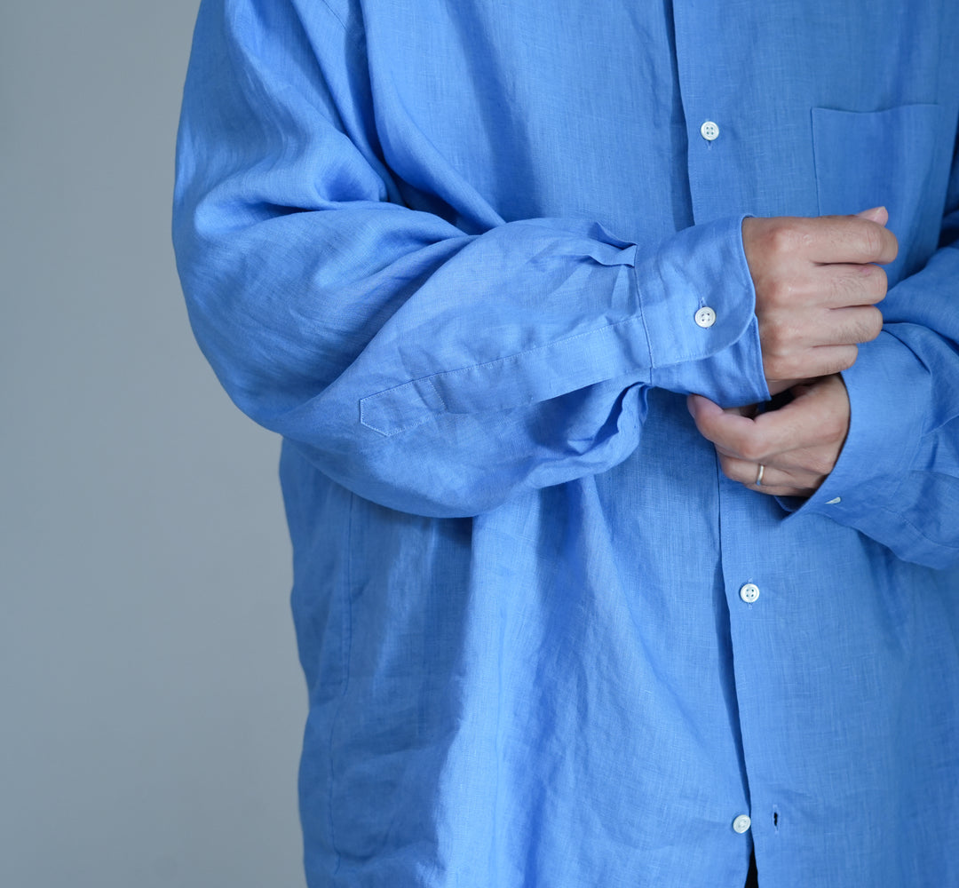 26SS】Graphpaper Linen L/S Oversized Regular Collar Shirt 
