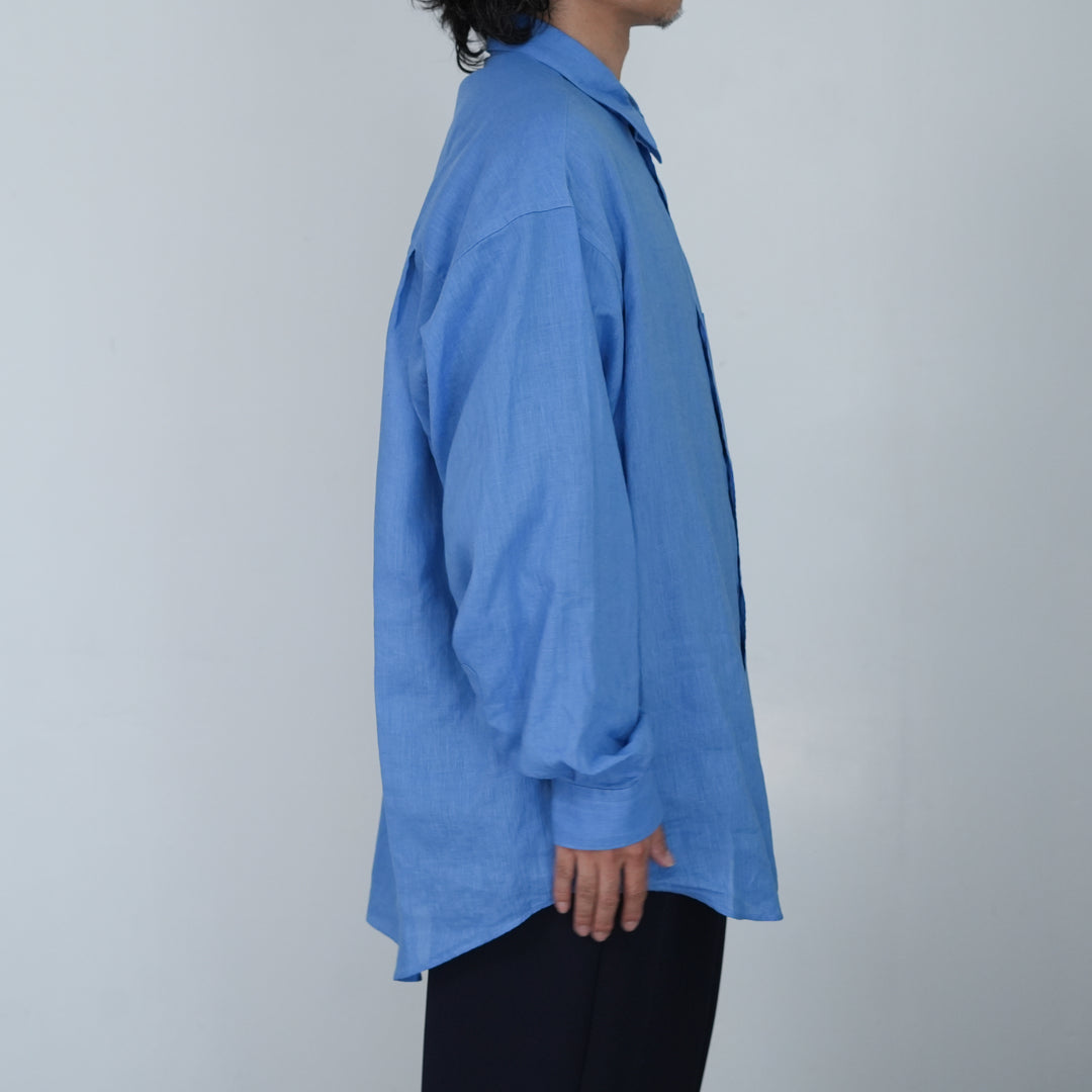 26SS】Graphpaper Linen L/S Oversized Regular Collar Shirt 