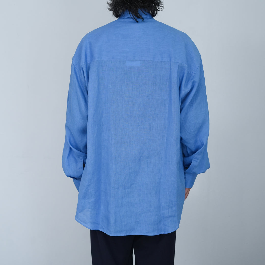 26SS】Graphpaper Linen L/S Oversized Regular Collar Shirt 
