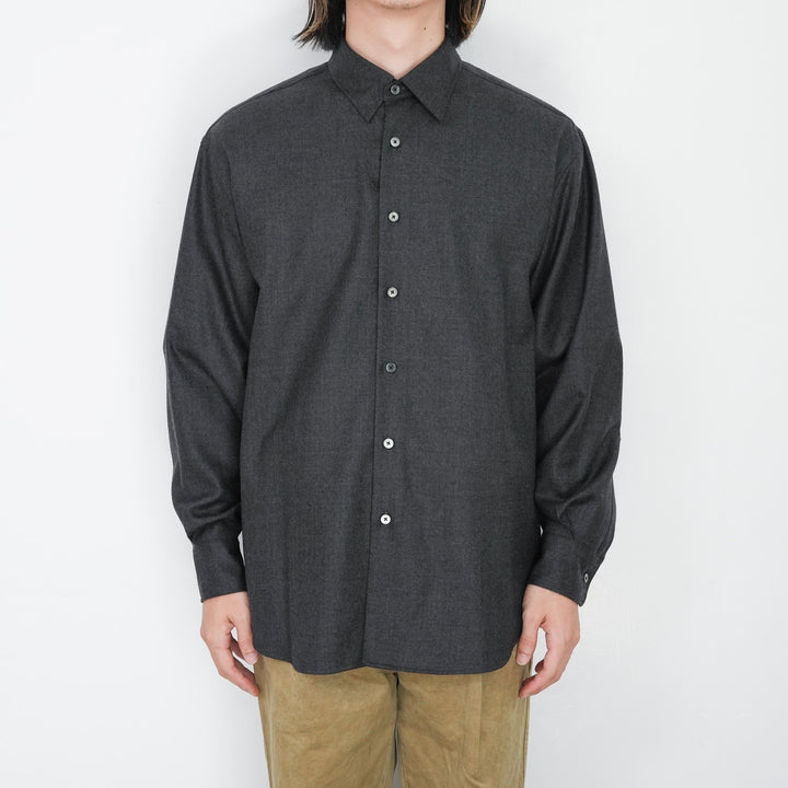 トップス 24AW AURALEE SUPER LIGHT WOOL SHIRT AURALEE SUPER LIGHT WOOL SHIRT | Less Higashikawa