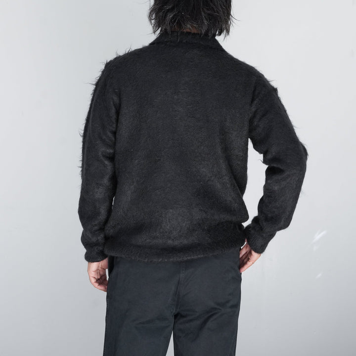 25AW】AURALEE BRUSHED SUPER KID MOHAIR KNIT POLO 