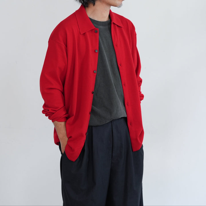 25AW】AURALEE HIGH TWIST WOOL KNIT SHIRT CARDIGAN 