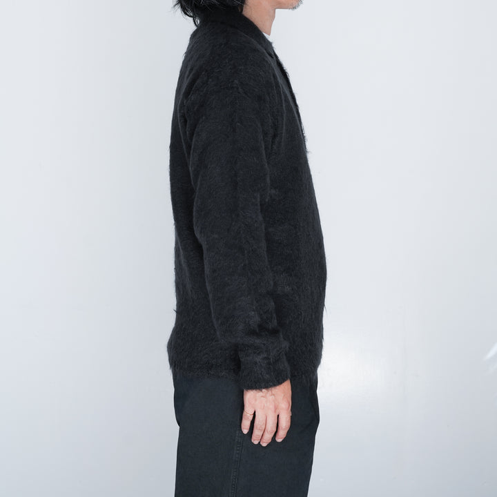25AW】AURALEE BRUSHED SUPER KID MOHAIR KNIT POLO 