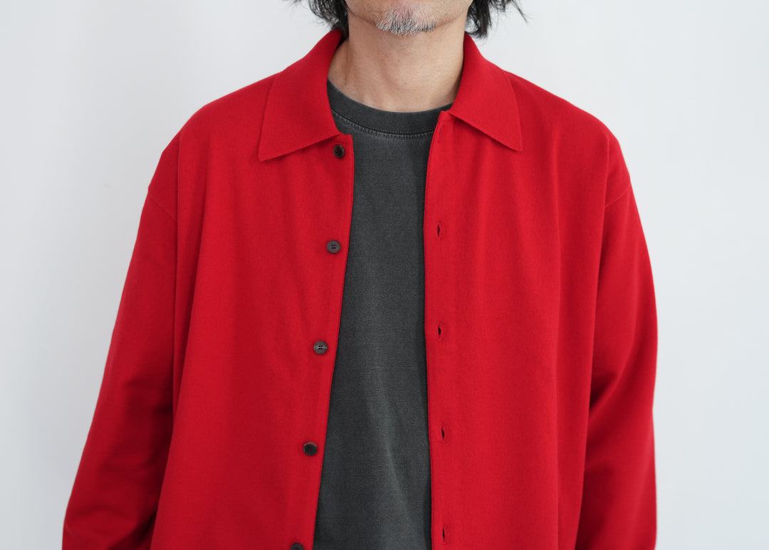 トップス auralee 25aw HIGH TWIST WOOL KNIT 3 25AW】AURALEE HIGH TWIST WOOL KNIT SHIRT CARDIGAN 