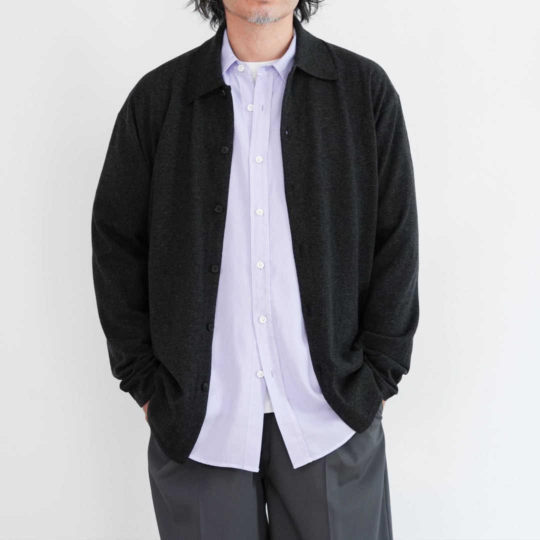 25AW】AURALEE HIGH TWIST WOOL KNIT SHIRT CARDIGAN 