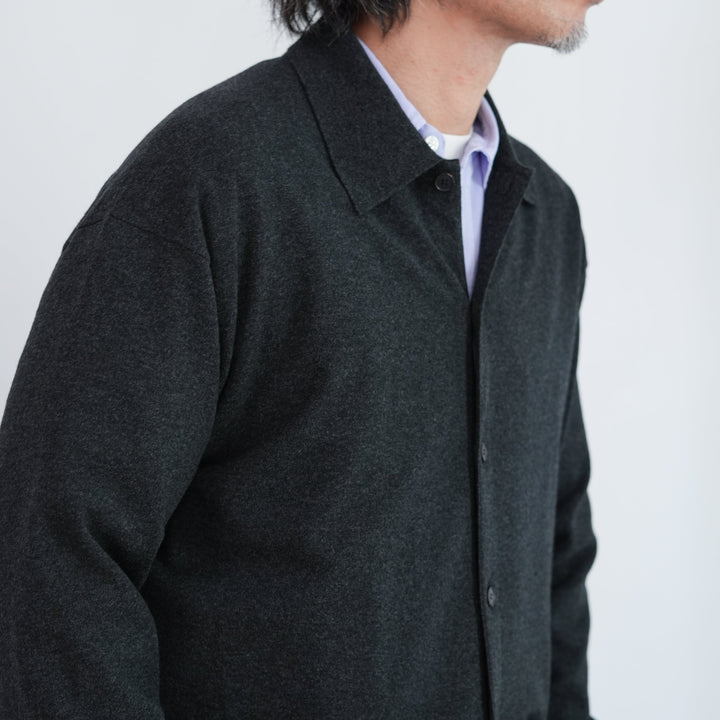 25AW】AURALEE HIGH TWIST WOOL KNIT SHIRT CARDIGAN 