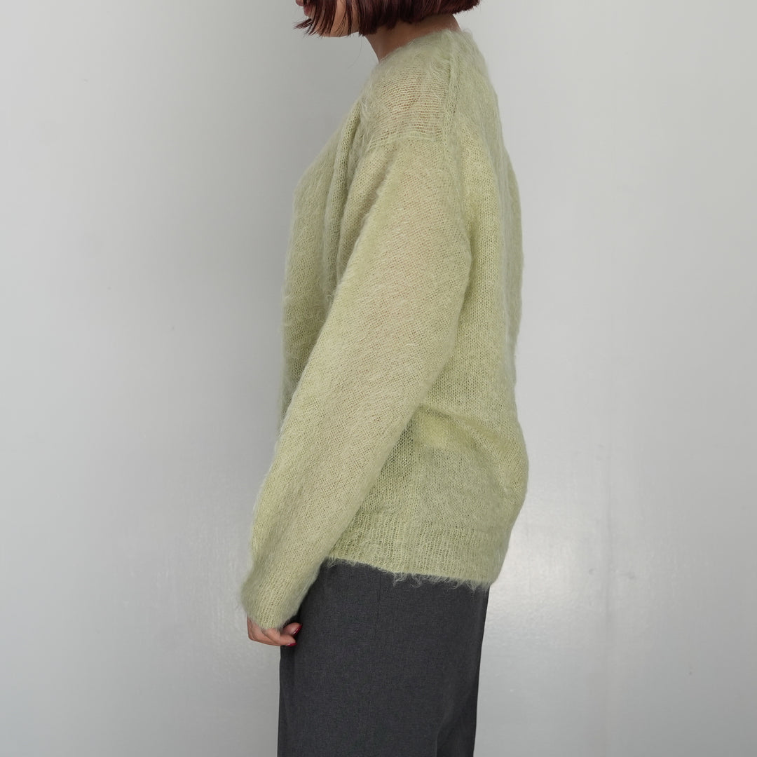 AURALEE ライトグリーン フーディ 03031625_6401a0ee70235.jpg