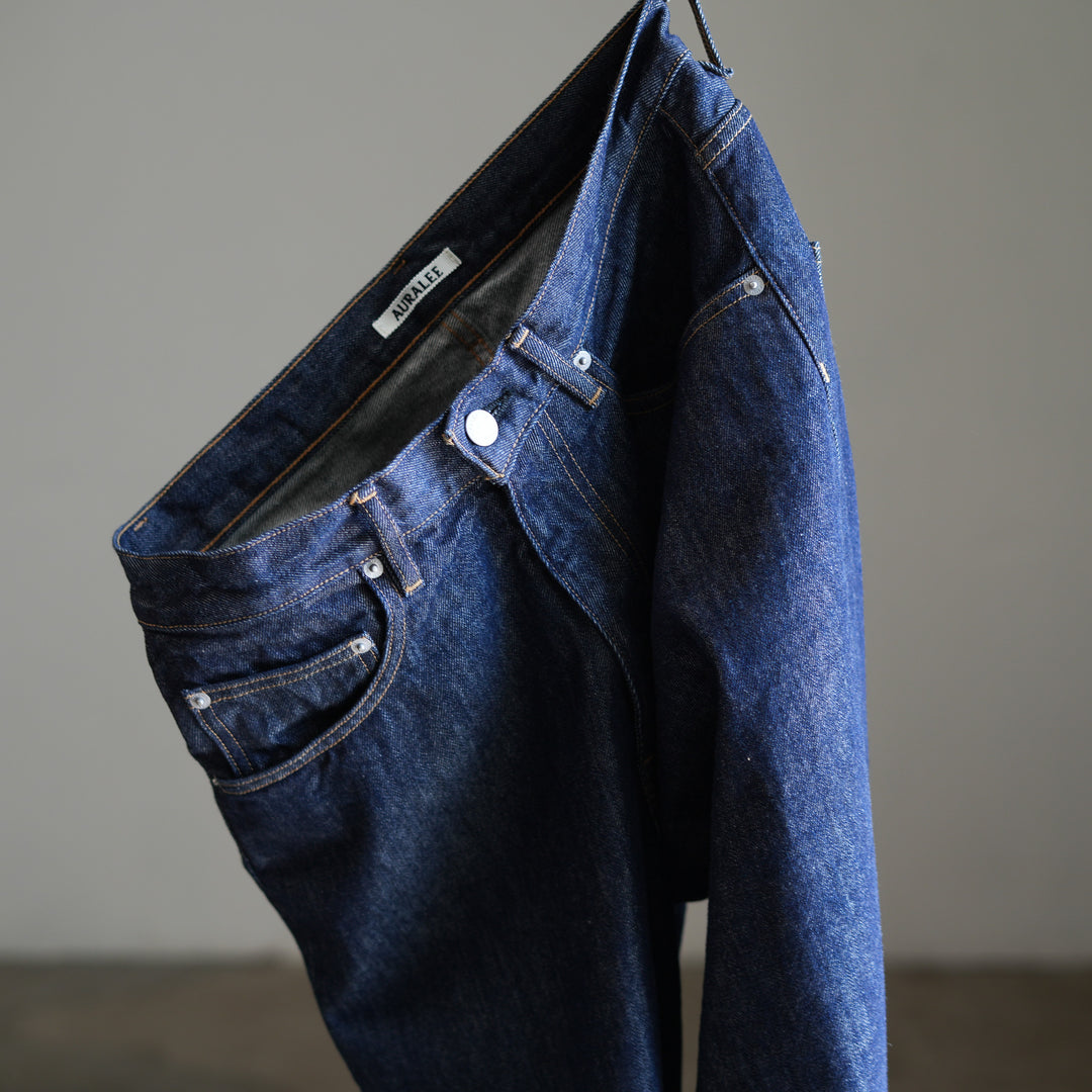 26AW】AURALEE HARD TWIST DENIM WIDE PANTS