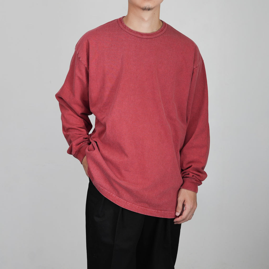 FOUNDOUR COTTON BD FADE LONG SLEEVE TEE 
