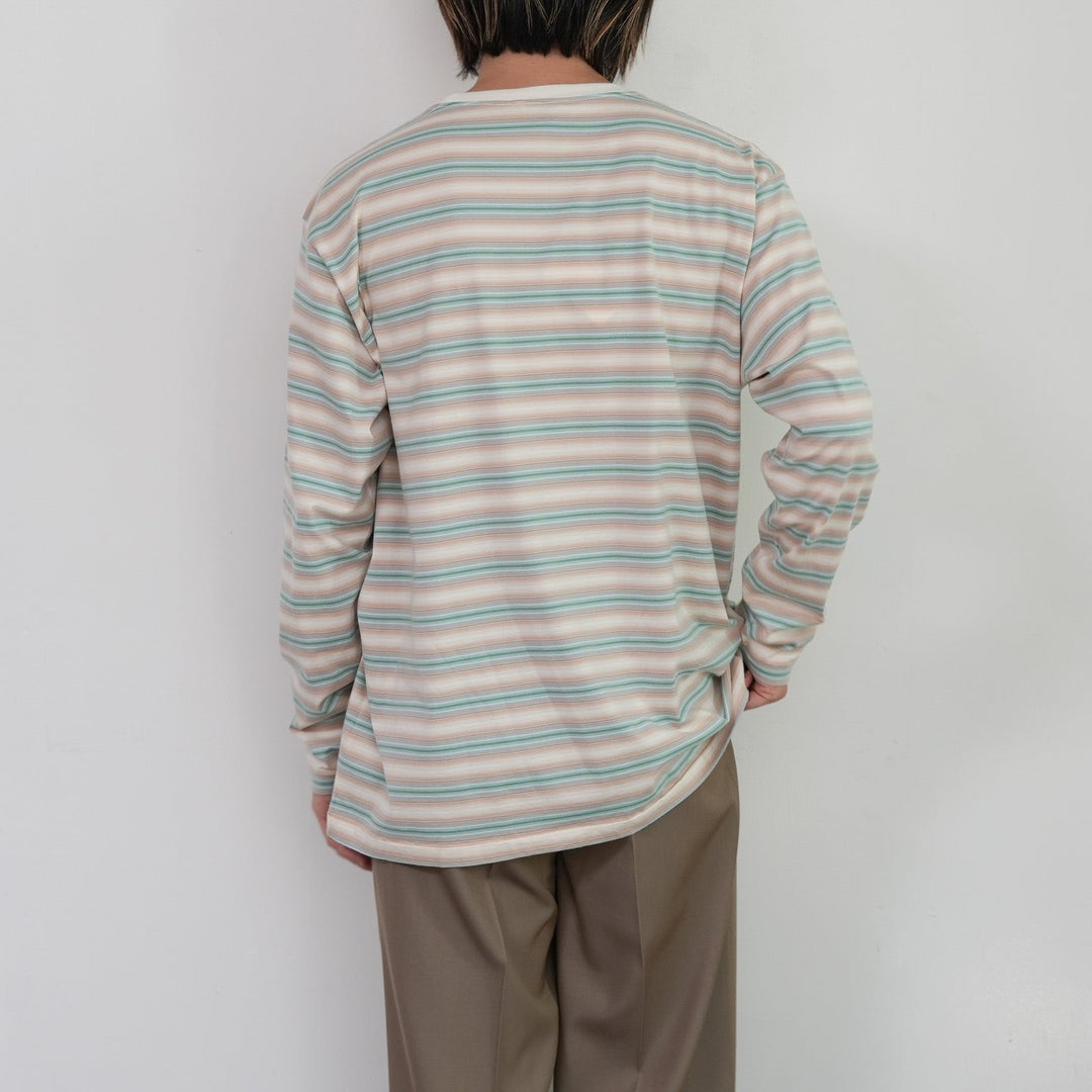 25AW】AURALEE GRADIENT STRIPE JERSEY L/S TEE