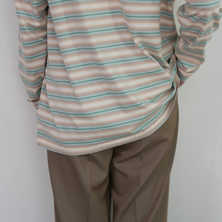 25AW】AURALEE GRADIENT STRIPE JERSEY L/S TEE