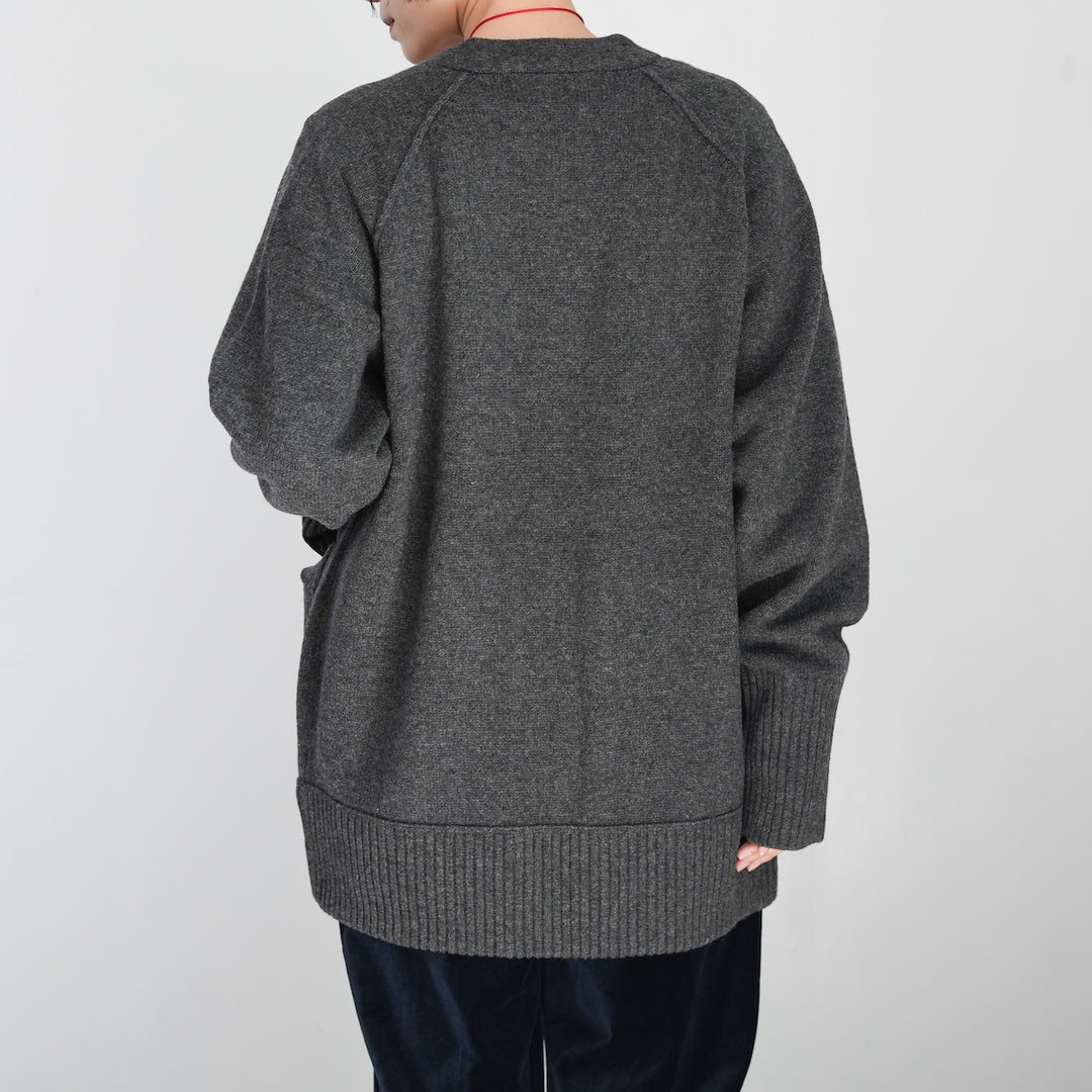 25AW】THE SHINZONE WOOL KNIT ZIP CARDIGAN 