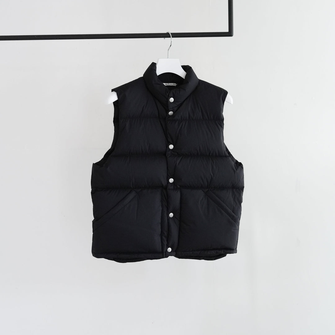 25AW】AURALEE SUPER LIGHT NYLON RIPSTOP DOWN VEST 