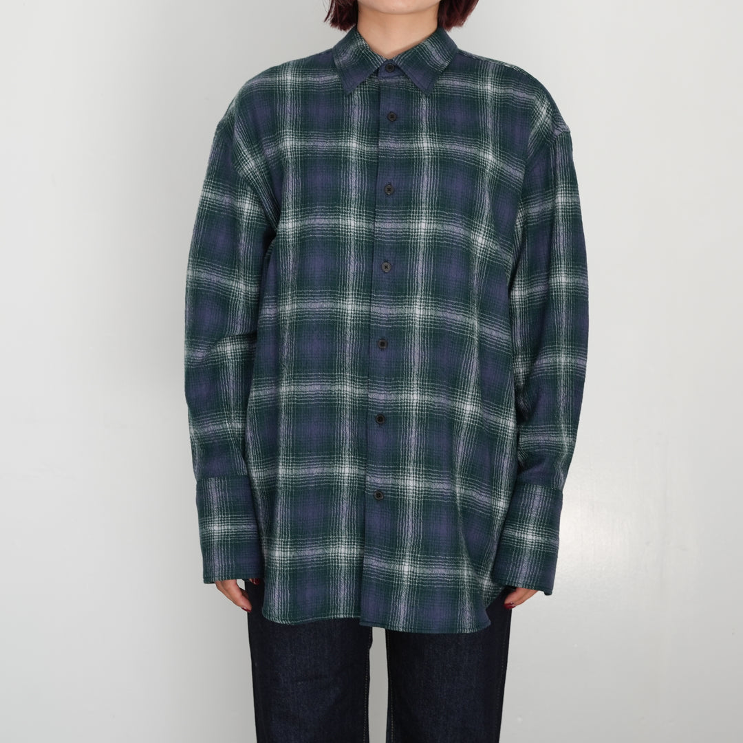 25AW】AURALEE AIRY WOOL CHECK SHIRT 