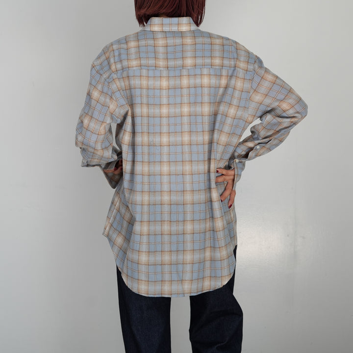 トップス AURALEE 25AW AIRY WOOL CHECK SHIRT 25AW AURALEE AIRY WOOL CHECK SHIRT / A25AS01WN*SL#GH - ARTHUR