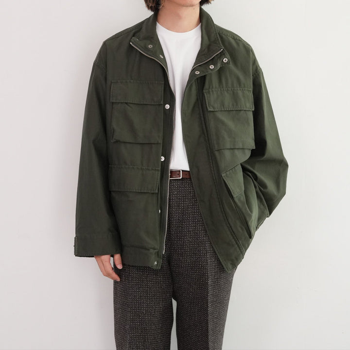 Graphpaper Cotton Cupro Back Satin Military Jacket 