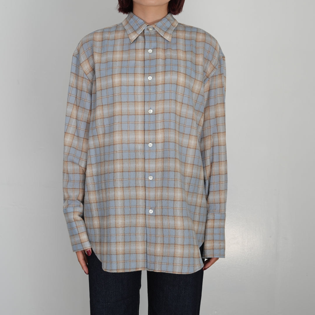 25AW】AURALEE AIRY WOOL CHECK SHIRT 