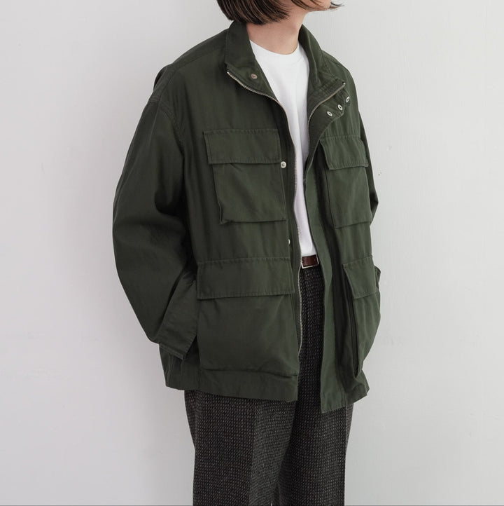 Graphpaper Cotton Cupro Back Satin Military Jacket 