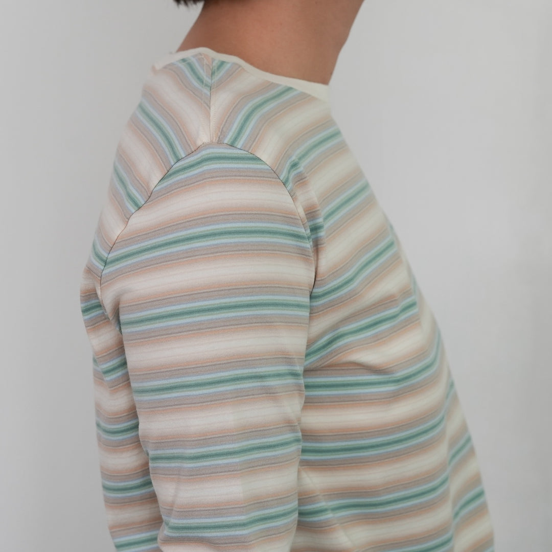 25AW】AURALEE GRADIENT STRIPE JERSEY L/S TEE 