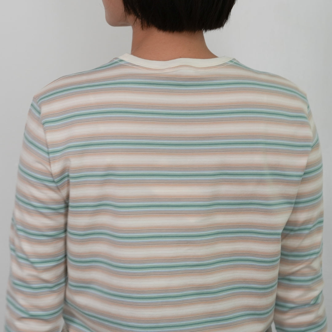 25AW】AURALEE GRADIENT STRIPE JERSEY L/S TEE 