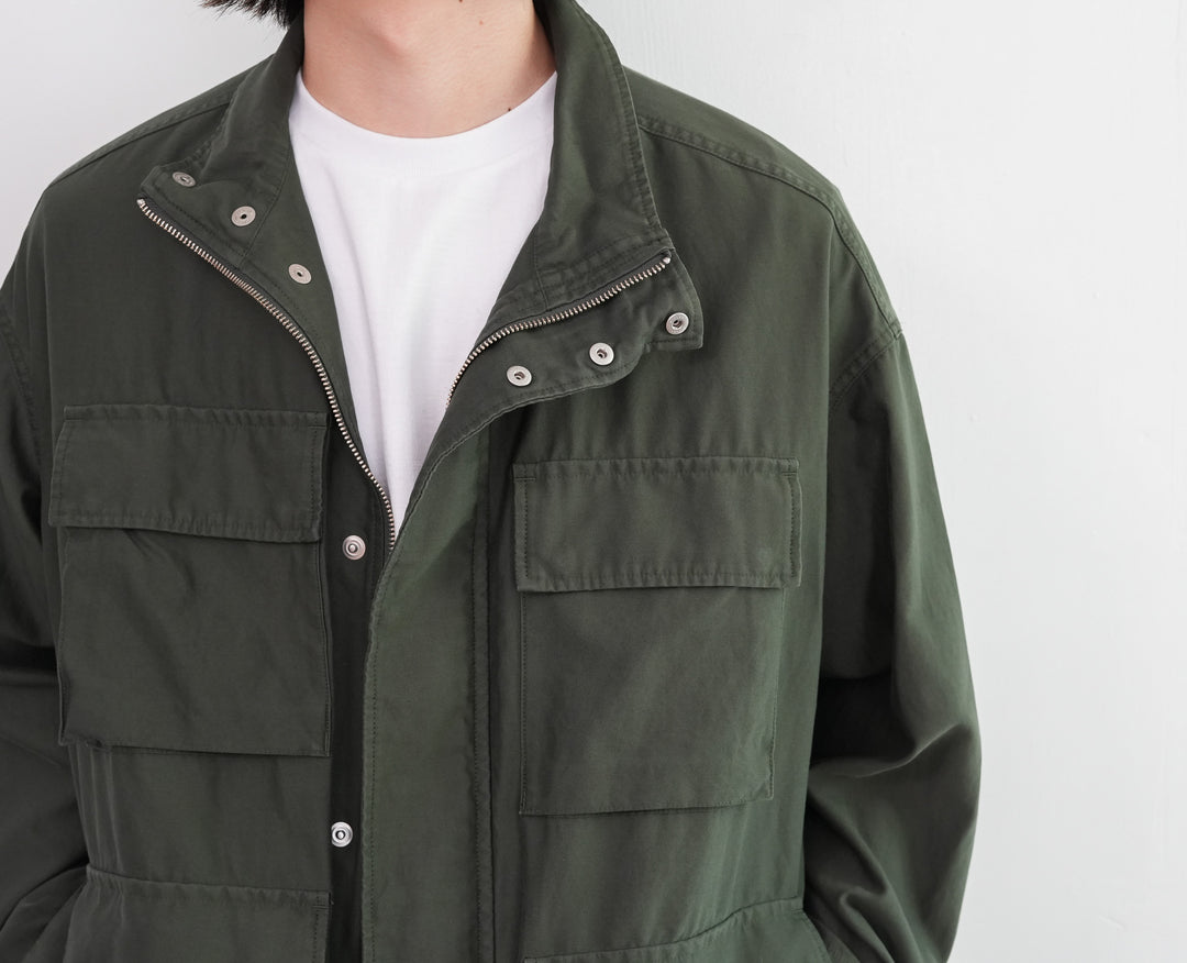 ジャケット・アウター Graphpaper Cupro Military Jacket Graphpaper * GM253-30344 Cotton Cupro Back Satin Military