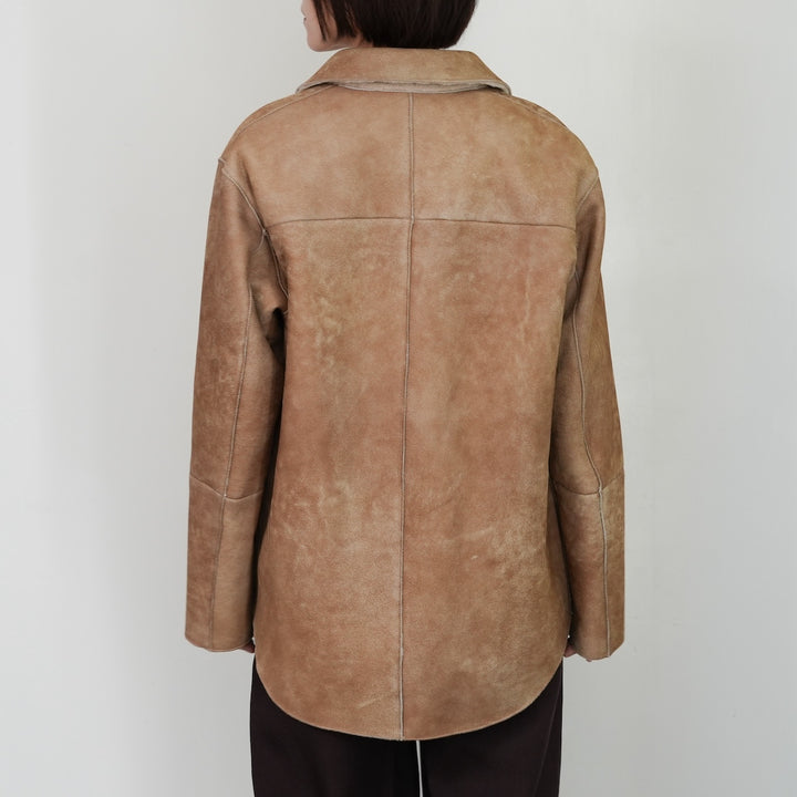 25AW】AURALEE MERINO MOUTON SHIRT BLOUSON 