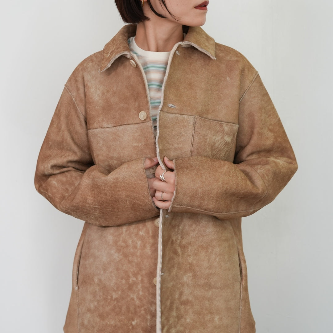 25AW】AURALEE MERINO MOUTON SHIRT BLOUSON 